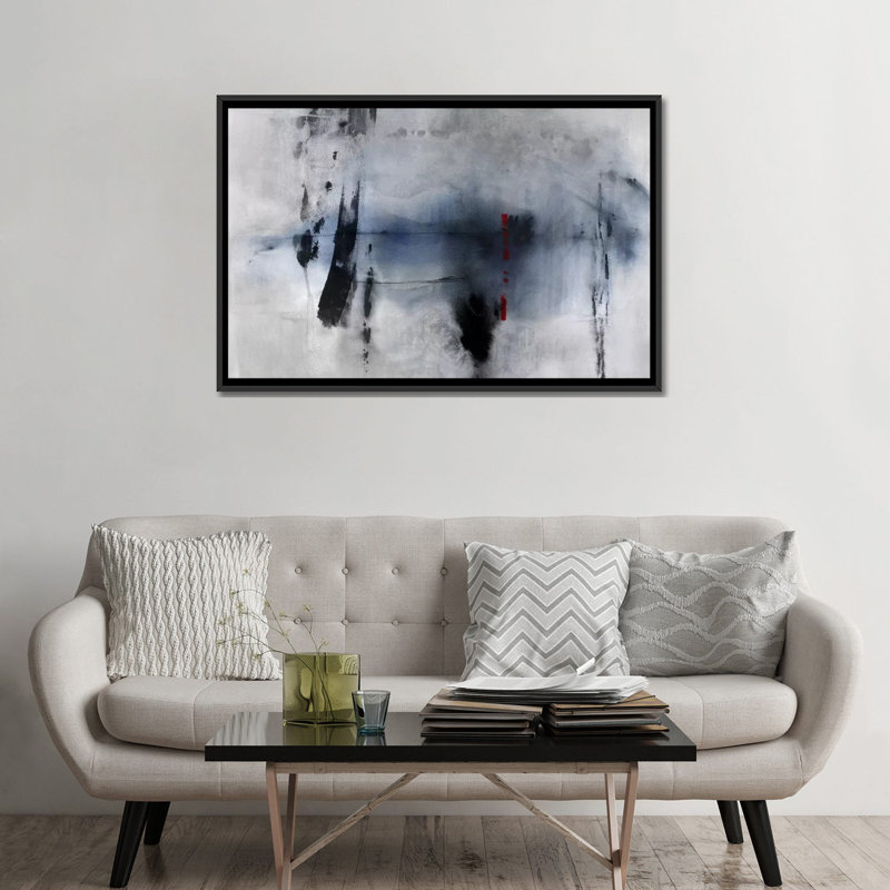 «Echelon I», impression sur toile, H 32 po x l 48 po x P 1,5 po, Toile avec cadre noir, Pas de tapis
