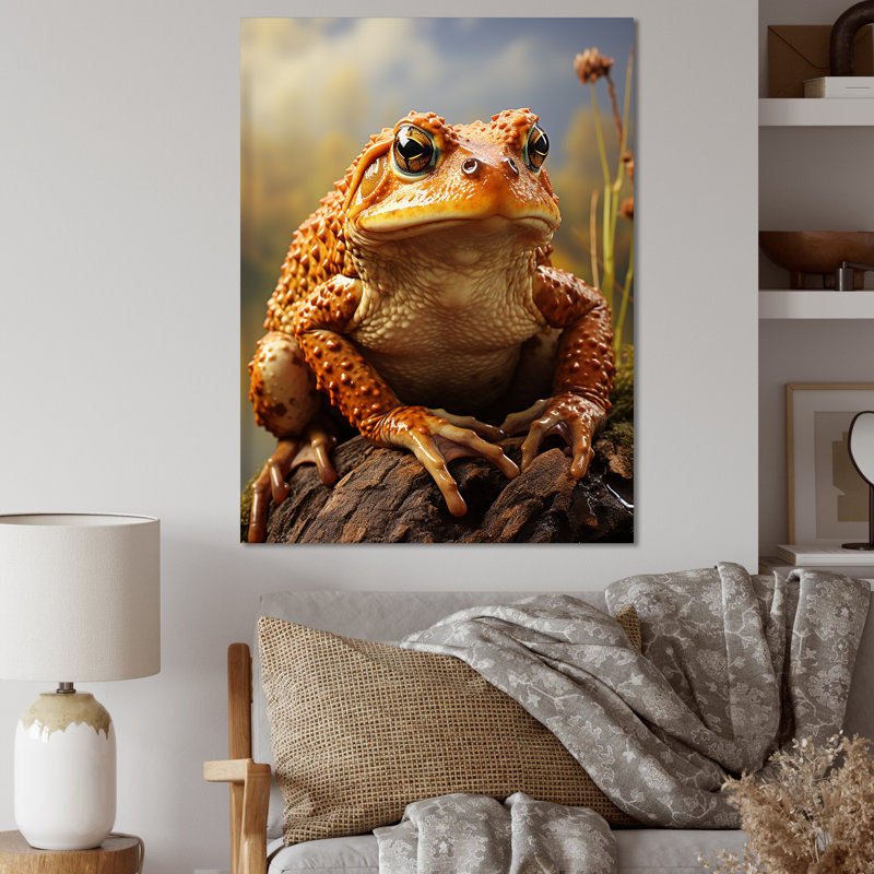 «Classic Frog Portrait I» sur toile, Toile tendue, H 44 po x l 34 po x P 1,5 po