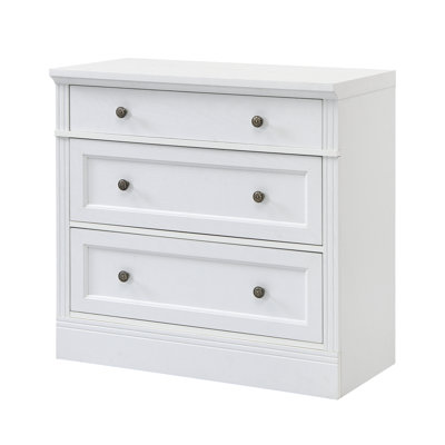 Retro Elegant Oversized 3-drawer Nightstand