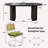 6 - Person Dining Table Sets With 70.8'' Oval Dining Table & 4 Upholstered Rattan Dining Chairs-573132505-573132502
