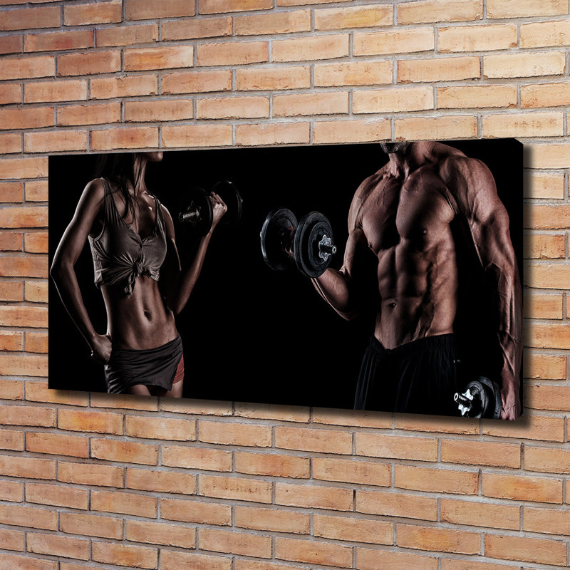 Muscle Building - Wrapped Canvas Print