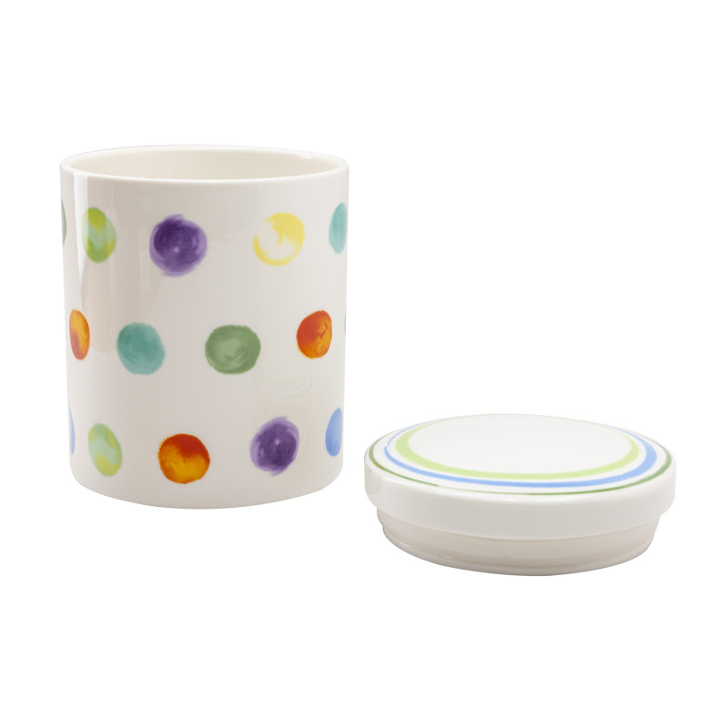 Pot de cuisine en porcelaine Gumdrops, H 6,25 po x l 5 po x P 5 po
