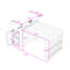 Rolling Extendable Kitchen Island with Drop-Leaf Table, Built-In Power Outlet and Glass Door Cabinet-354927834-354927828
