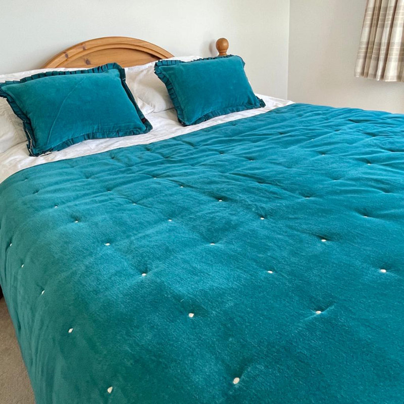 Khenifra Rectangular Cushion, Teal