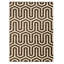 Tapis ivoire / chocolat à motif géométrique Felicia-1347252268