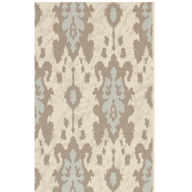 Tapis intérieur / extérieur beige Arneshia, Rectangle 2 pi 7 po x 5 pi