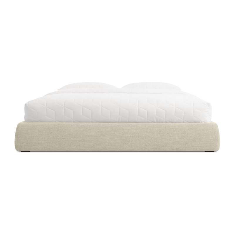Lid Upholstered Storage Bed, Full, Thurmond Light Gray, Lift Up Storage