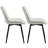 PU Leather Upholstered Dining Chairs, Modern Side Chairs with Metal Legs White (Set of 2)-487088042-487088040
