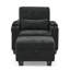 Canapé inclinable simple avec réglage manuel du dossier, charge USB et repose-pieds de rangement-528000322