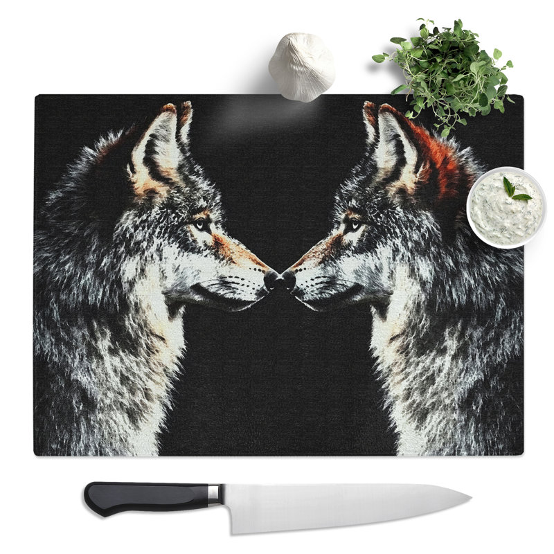 Wolf Art Modern Vol.3  Glass Chopping Board