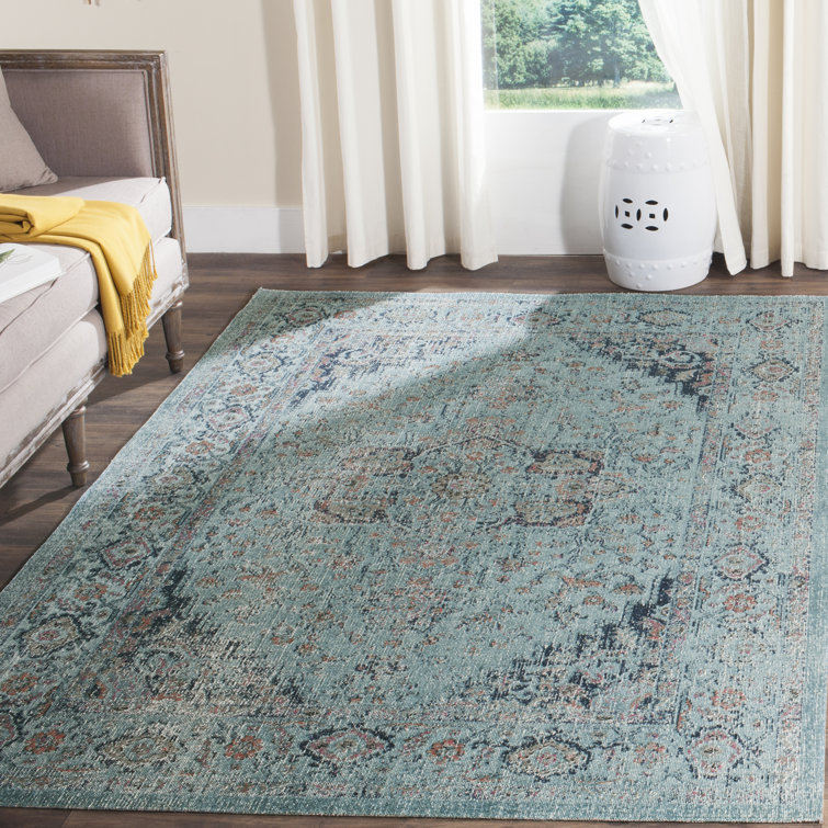 Zariyah Oriental Cotton Hand Woven Area Rug