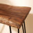 Live Edge Acacia Wood Bench with Hairpin Legs, 36"-1193026628