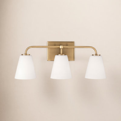 Misty 3 Light Frosted Dimmable Vanity Light