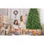 Arbre de Noël artificiel en PE et PVC de 4 pi, 856 pointes de branches réalistes, support en métal à charnières pour une installation facile, arbre de Noël vert pour la maison et le bureau-1534186525