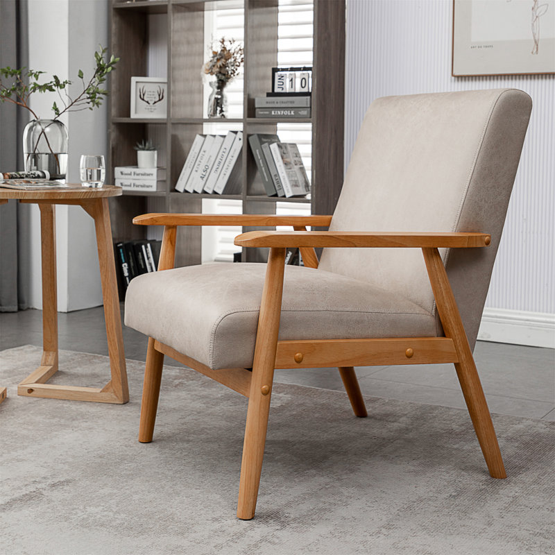 Fauteuil de style moderne Mid-Century de 25,38 po de largeur