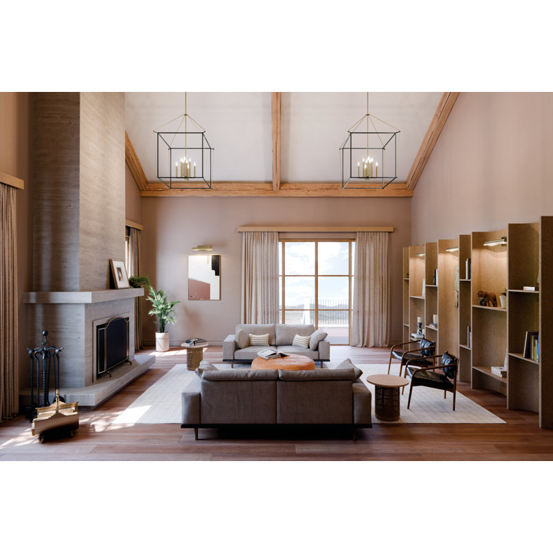 Baxy - Light Pendant, Bronze, 80.25" H x 28.25" W x 5.25" D