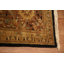 Tapis noir et or à teinture végétale 12 x 18