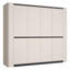 Taylianna 4 Door Manufactured Wood Wardrobe