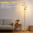 Dimmable Floor Lamp With 3 LED Edison Bulbs, Stepless Dimming Standing Lamp, Industrial Vintage Farmhouse Tree Design For Living Room, Bedroom, And Office