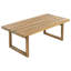 Ensemble de canapé modulaire d'extérieur en bois d'acacia 5 places