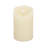 Set of Two Beige Flameless Pillar Candle
