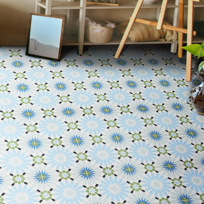 Alhambra 8 in. x 8 in. Honed Tile, Blue