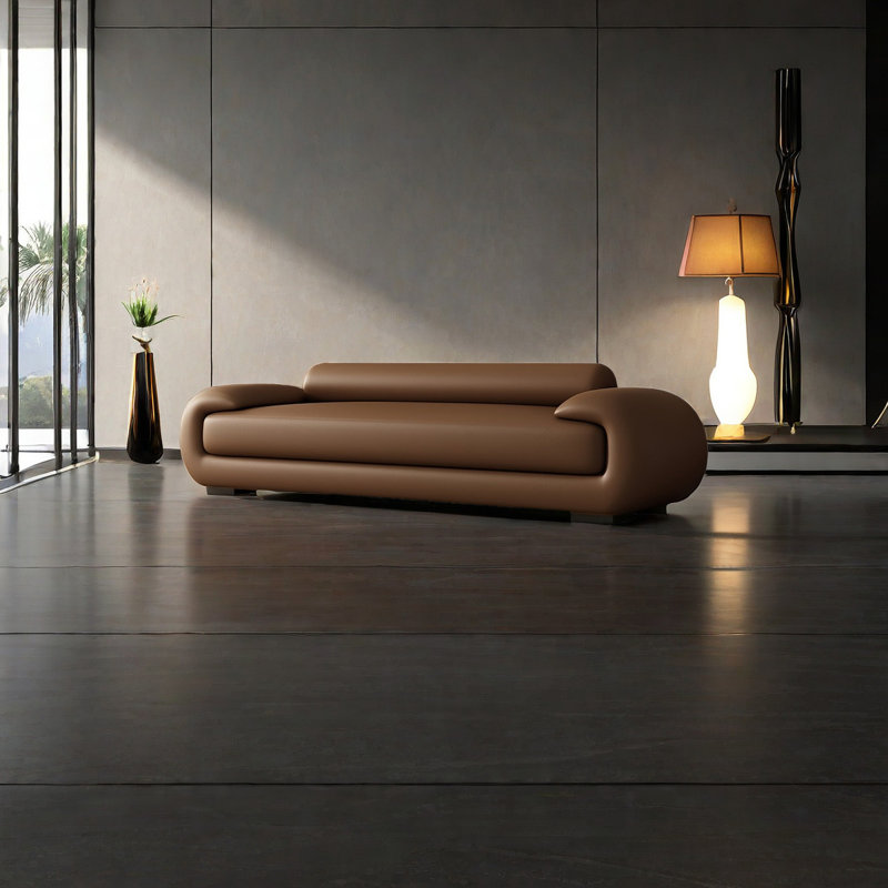 Banc luxueux de bout de lit pour la chambre à coucher, Brun