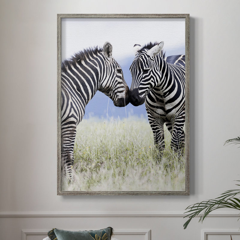 African Affection Framed Print - Solid Wood, 11" H x 9" W