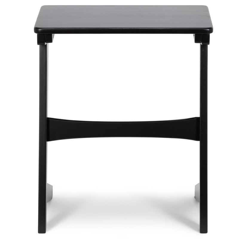 Abrien Solid Wood End Table, Black