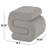 Polyester S- Shaped Room Ottoman With Connected Arches-430953603