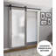 Dalle de porte standard en verre givré Planum-576584148