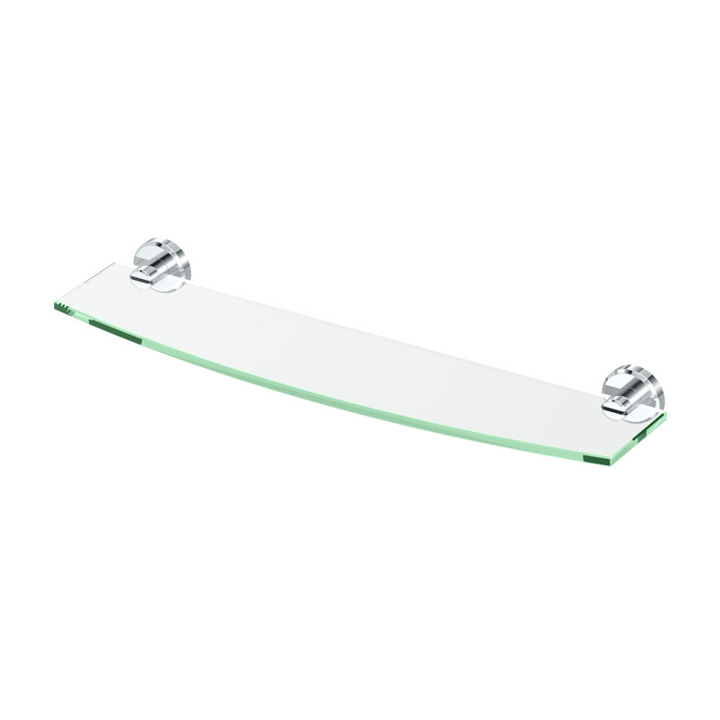 Locke Glass Shelf, Chrome