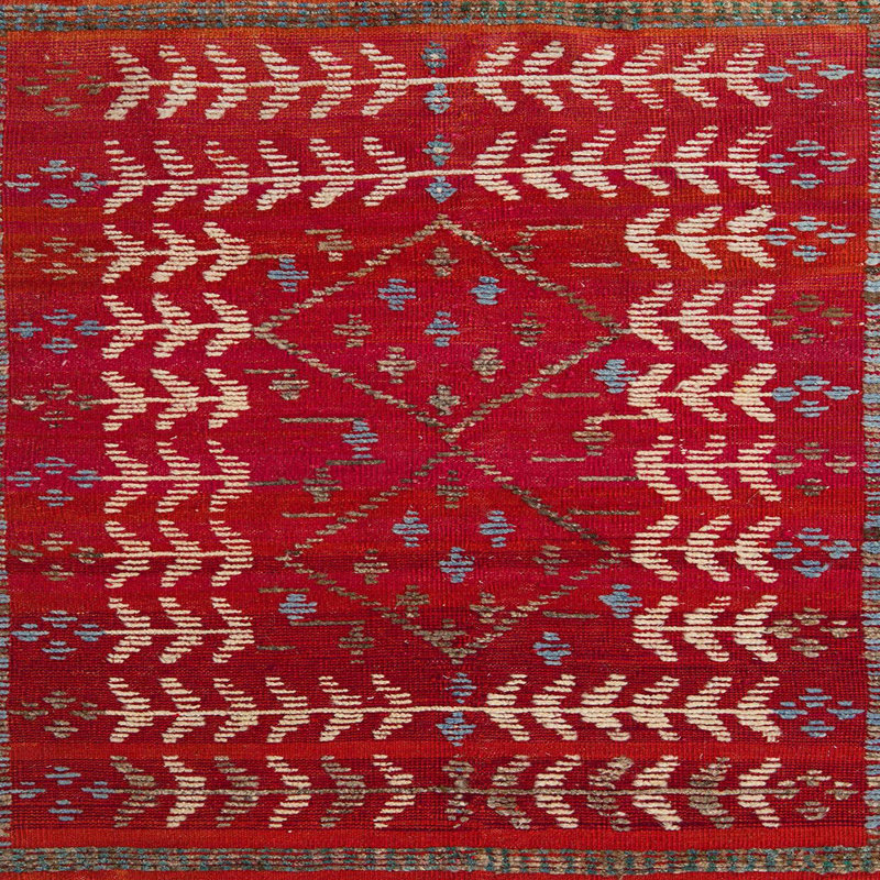 Tapis abstrait moderne 5179, Carré 3 pi
