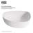 Peony 20" L x 15" W x 5" H Matte Stone White Handmade Novelty/Specialty Vessel Bathroom Sink