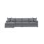 Kelsey Fabric 3 Pc Sectional-1479631433