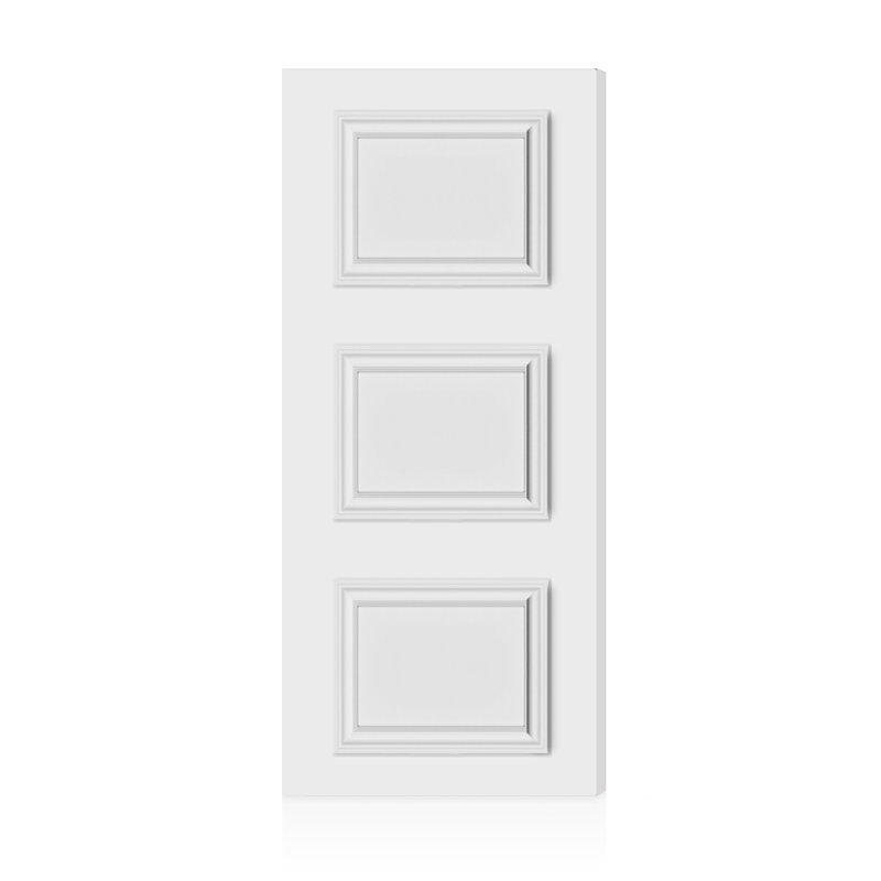 Dalle de porte intérieure 3 panneaux Palazzo, 84 x 32, Blanc
