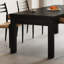 Ensemble de table de salle à manger en bois de frêne noir élégant-99212908