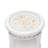 Monaco - Round End Table - Anchor Insert - Blanc Finish