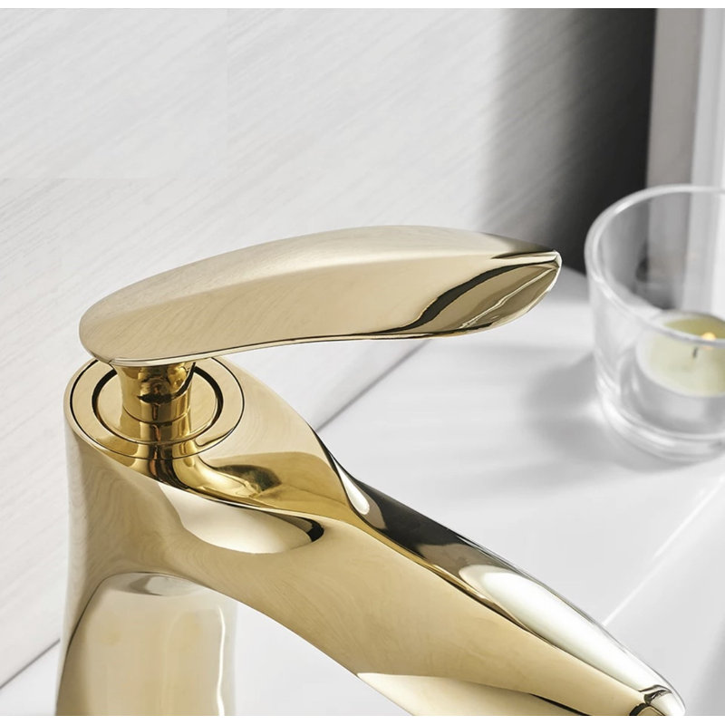 Robinet de salle de bain à un trou, Or