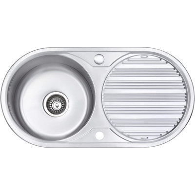 Georgia Belfry Kitchen 440 mm W Single Bowl Stainless Steel Drop-In Kitchen Sink