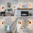 Boho Rattan Wall Sconces Set Of Two With Dimmable Switch, Hand-Woven Farmhouse Wall Lamp For Bedroom, Bathroom, Living Room, Hardwired Indoor Wall Light, E26 Base