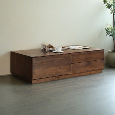 Black walnut rectangular end table