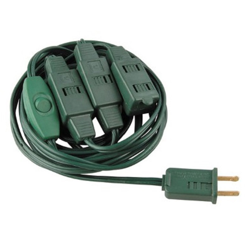 Cordon d'alimentation intérieur 12 po avec 9 prises