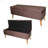 17" Tall Storage Bench Suede