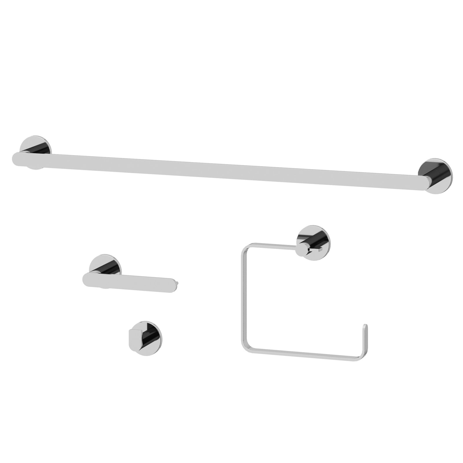 Arden 4-Piece Bathroom Hardware Set, Chrome