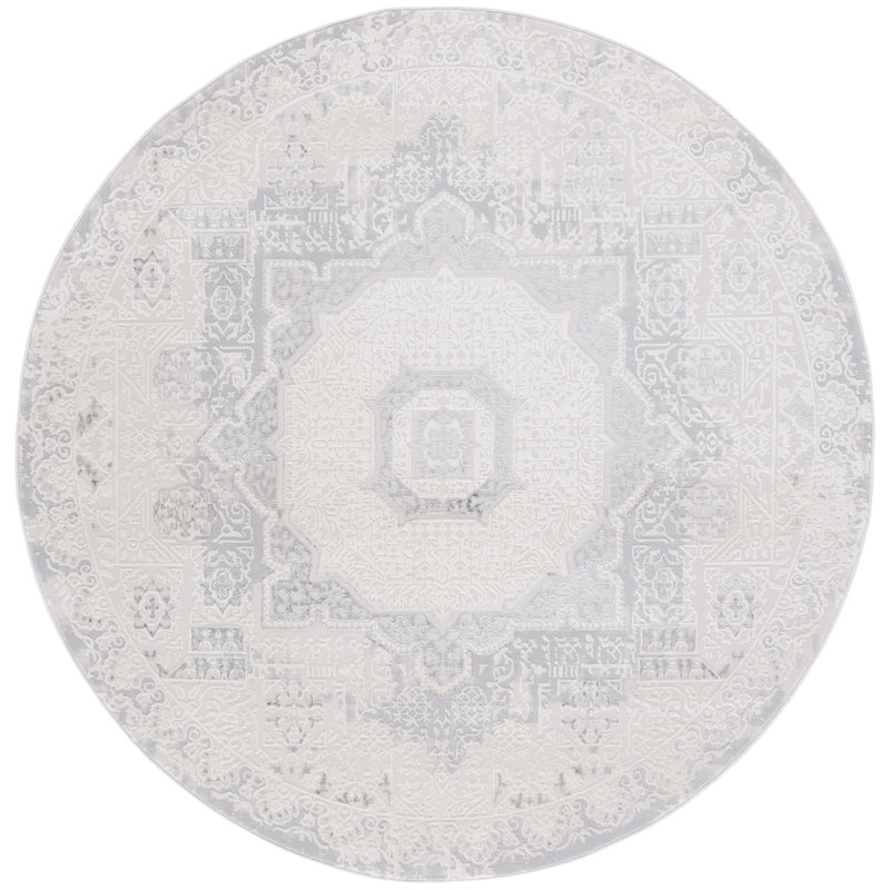 Devona Performance Oriental Rug, Round 6'7"
