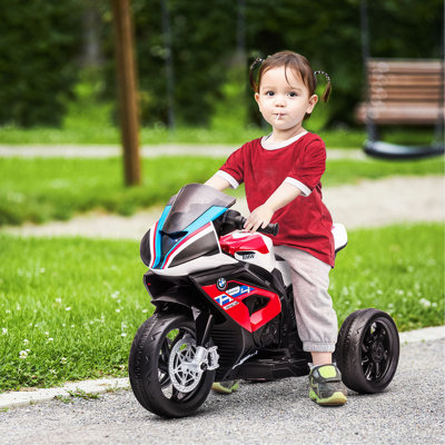Licensed 6V Kids Ride On Motorcycle, Off-Road Battery Powered Three Wheels Dirtbike With USB, AUX, Music And Headlight For Toddler
