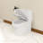 Standard 1.1/1.6 Dual-Flush GPF Ceramic Elongated Floor Mounted One-Piece Toilet (Seat Included)
