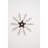 Helwig 5-Light 30.7-inch Antique Copper Crystal Branches Leaves Flush Mount