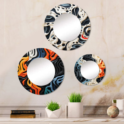 Matika Metal Round Mirror